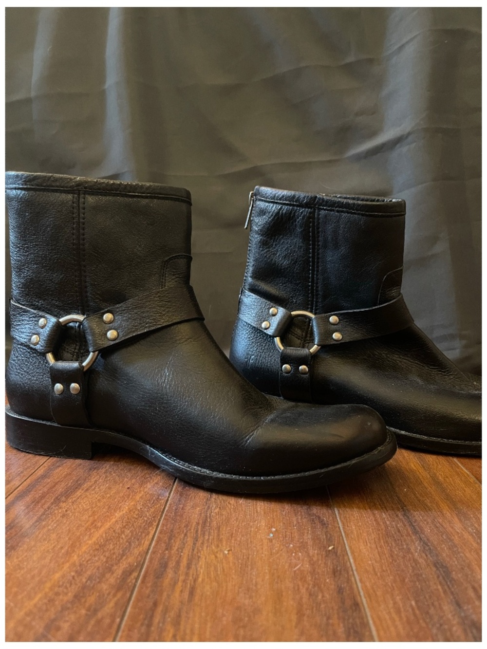 Frye Moto Women's Back Zipper Ankle Motorcycle Boots Size 9